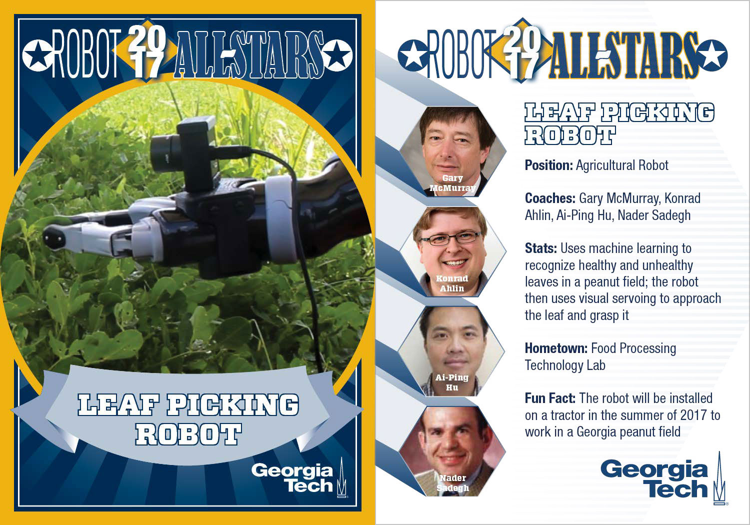 graphic - robot trading cards - leaf picking robot