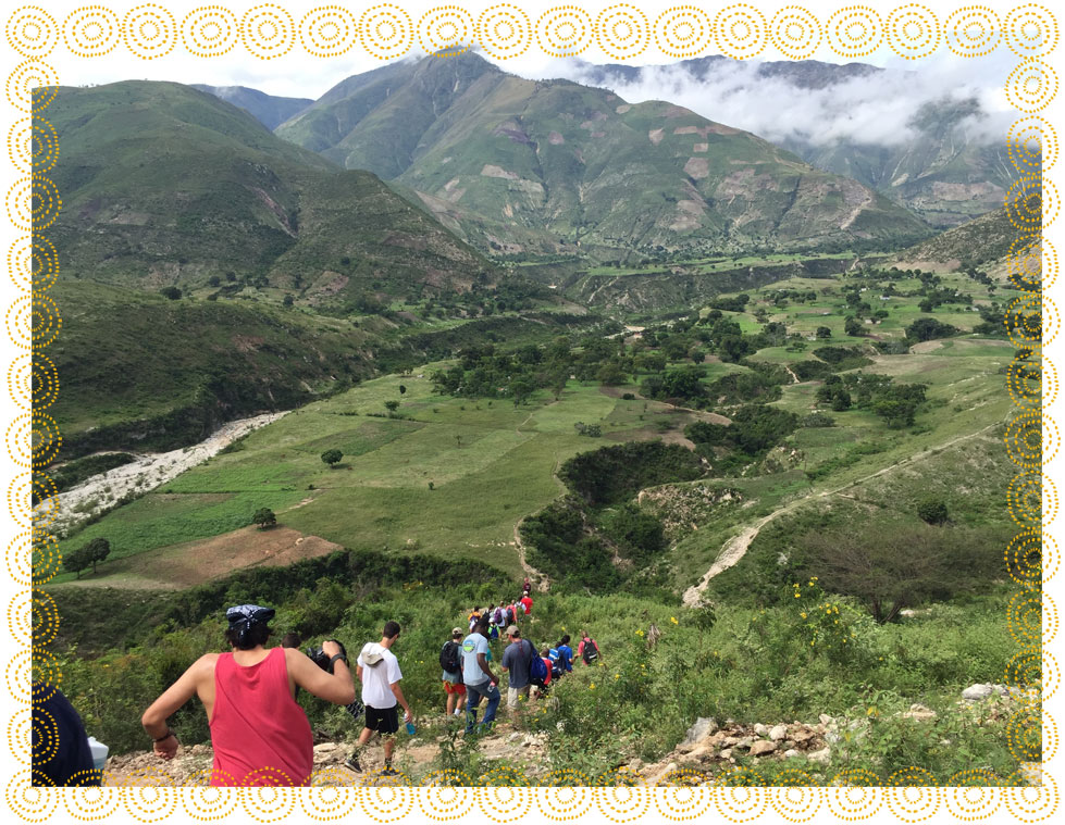 Mountainous terrain in Haiti