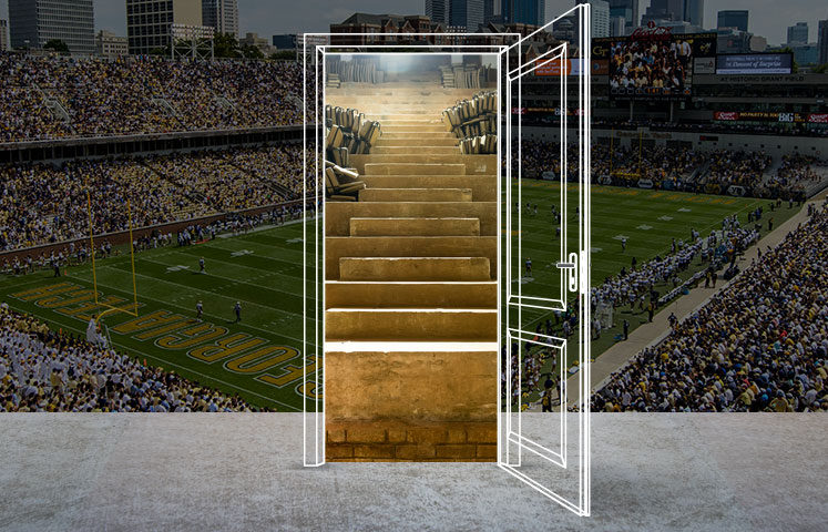 photo - West Stands stairs