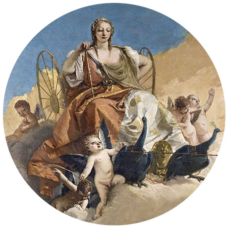 illustration - detail of painting of Juno