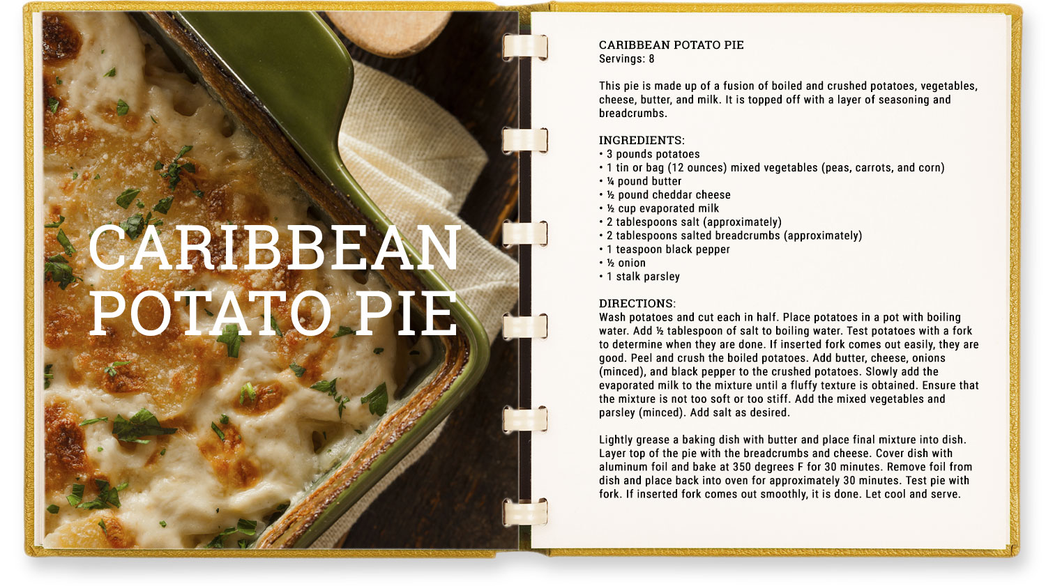 food fest - caribbean potato pie