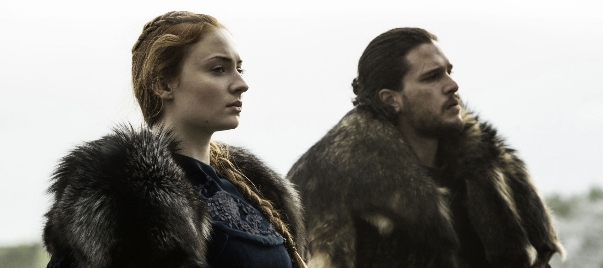 Game of Thrones scene with Sansa Starke and Jon Snow