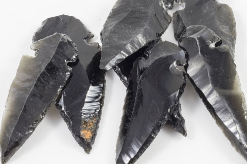Obsidian arrowheads