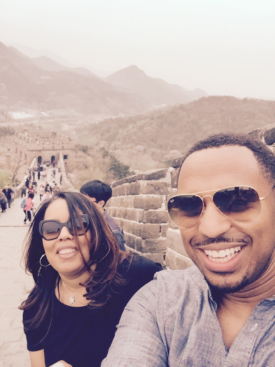 Shay and Shannon at the Great Wall