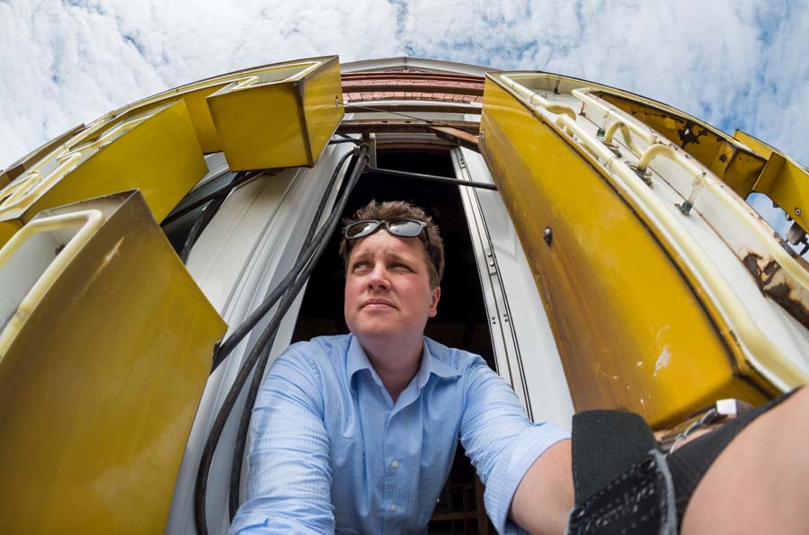 Photographer Rob Felt could not resist taking a selfie.