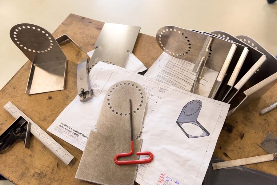 If a customer has an idea but no design, the Machine Shop can turn the idea into a prototype.