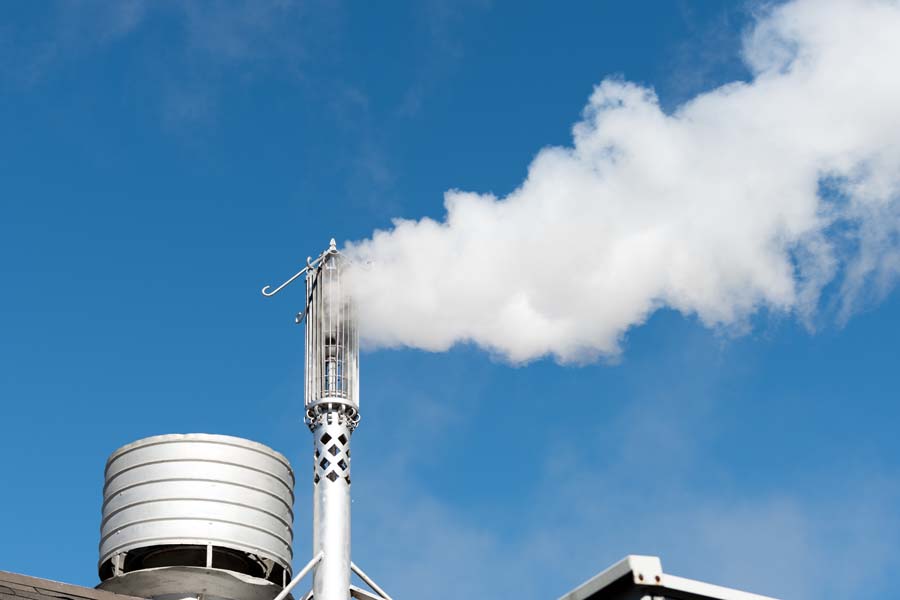 The whistle, atop the Holland Plant, blows at five minutes before the hour from 8 a.m. to 6 p.m. every weekday. The whistle also blows to celebrate touchdowns and home football victories.