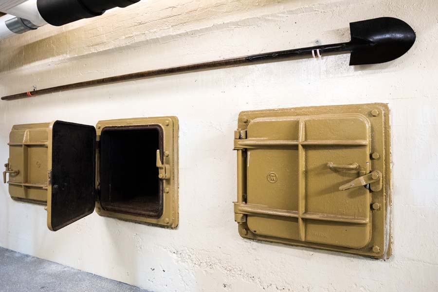 The Holland Plant opened as a coal-burning plant, supplying energy for the entire campus in 1917. This ash pit below one of the boilers is no longer functioning but remains in place for structural reasons.