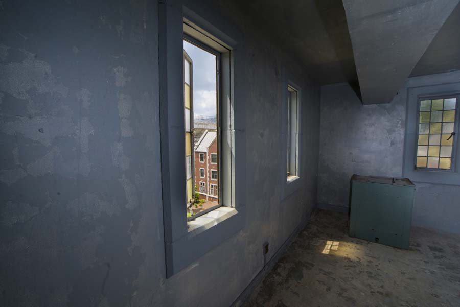 Daisy Daniel became supervisor of Brittain Dining Hall in 1936. She lived in this small apartment above the dining room in the Brittain tower. Hidden Georgia Tech Daisy's Apartment