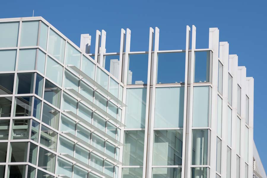 The top of the Klaus Advanced Computing Building.
