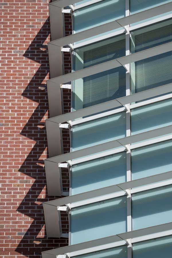 Window detail of Klaus Advanced Computing Building.