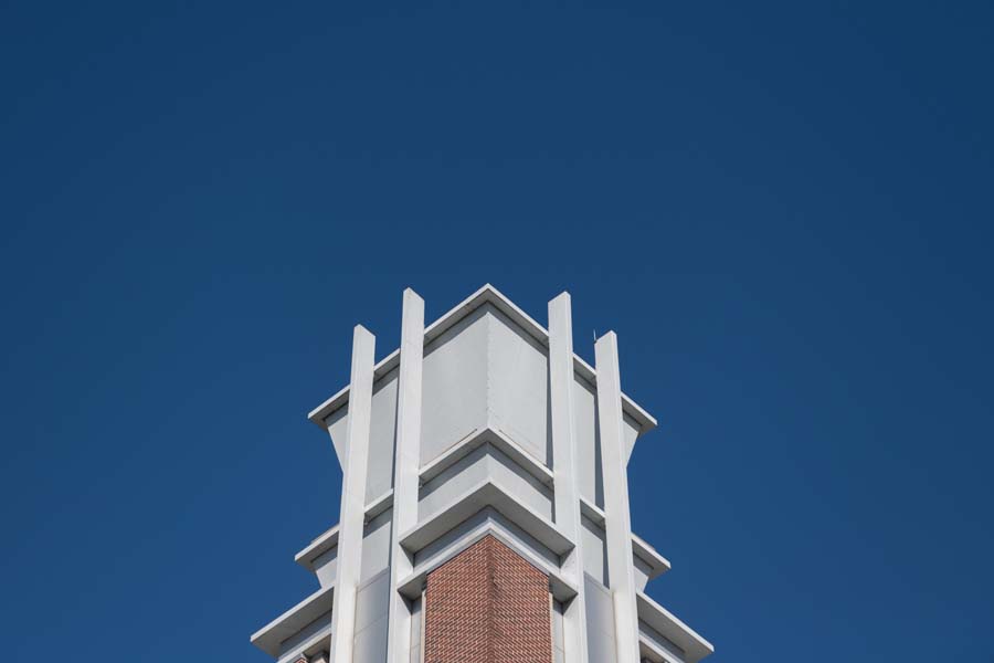 Tower at the Ford Environmental Science and Technology Building.