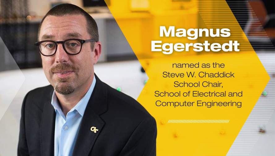 Magnus Egerstedt Named New Chair of ECE