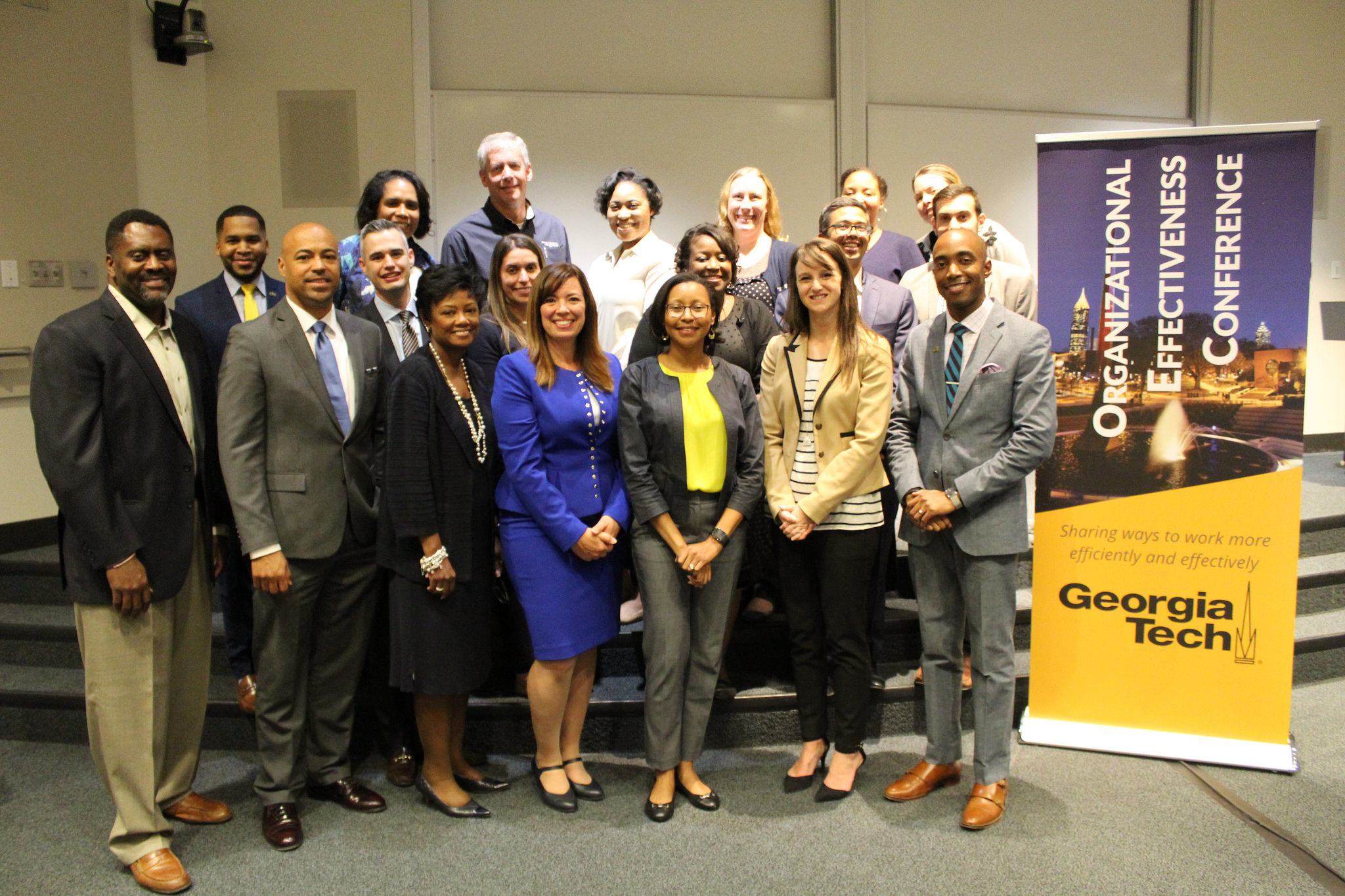 The Georgia Tech Strategic Consulting team and guest speakers at the 2018 Organizational Effectiveness Conference. 