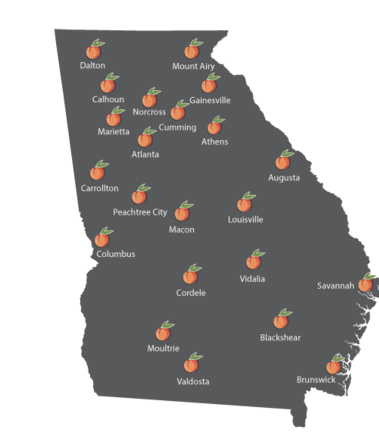The Peach State Tour puts Georgia Tech admission staff within 50 miles of every high school students in the state.  