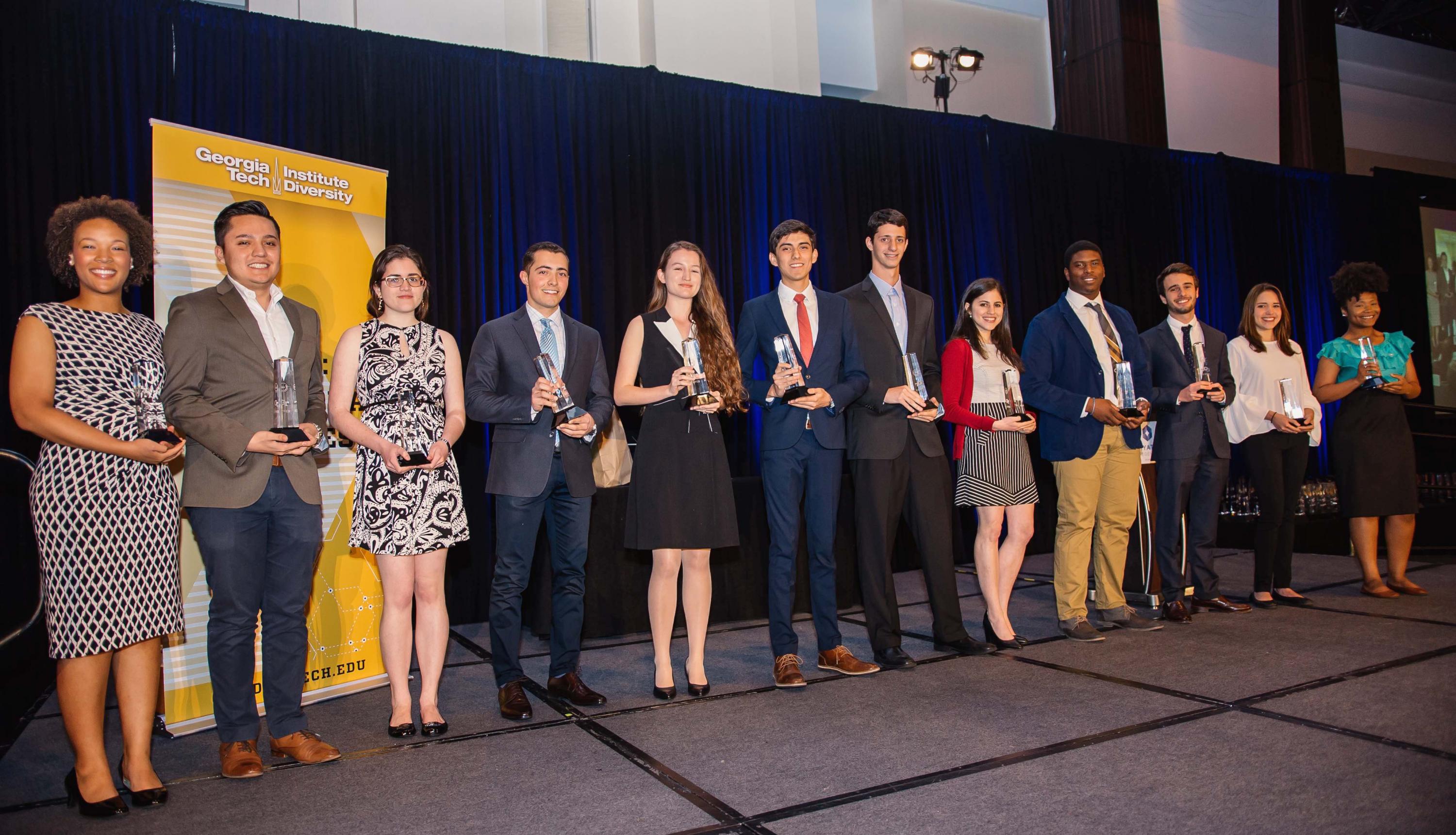 Some of the more than 350 students who were recognized during the annual award ceremony on April 5. 