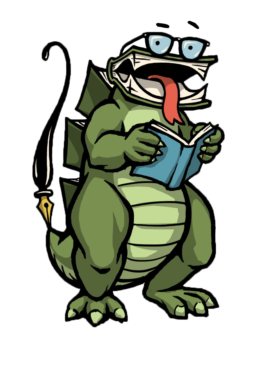 Bookzilla is the mascot of the Decatur Book Festival