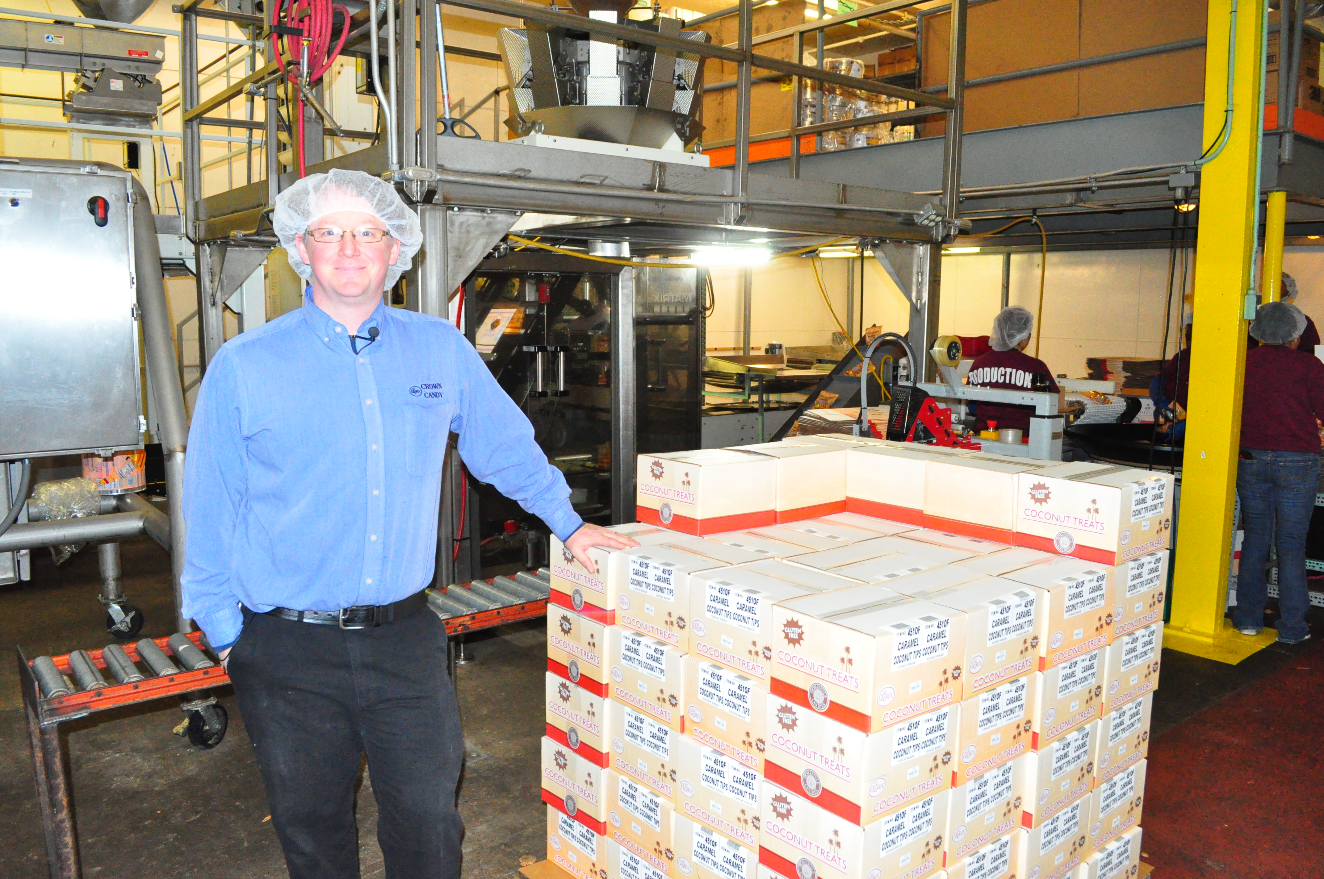 Jamie Weatherford is the plant manager of his family-owned, Macon-based company, Crown Candy Corp. Jamie Weatherford is the plant manager of his family-owned, Macon-based company, Crown Candy Corp.
