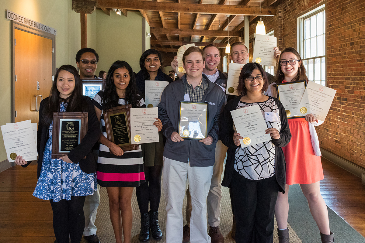 Technique staff received 15 awards from the 2016 Georgia College Press Association Better Newspaper Contest.