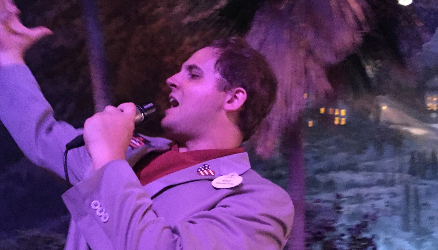 Kyle Forbes works as a cast member at the Great Movie Ride in Disney Hollywood Studios.
