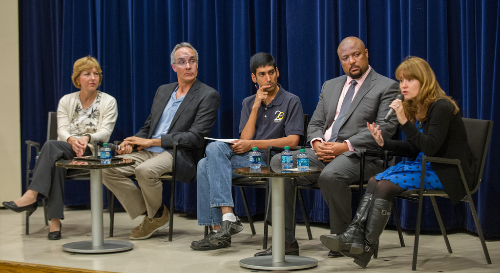 A panel of instructors who have taught some of Georgia Tech’s first massive open online courses (MOOCs) shared their experiences during last Thursday’s MOOC town hall.