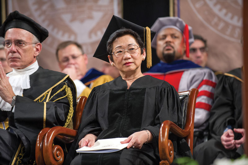 Sue Vann at Commencement