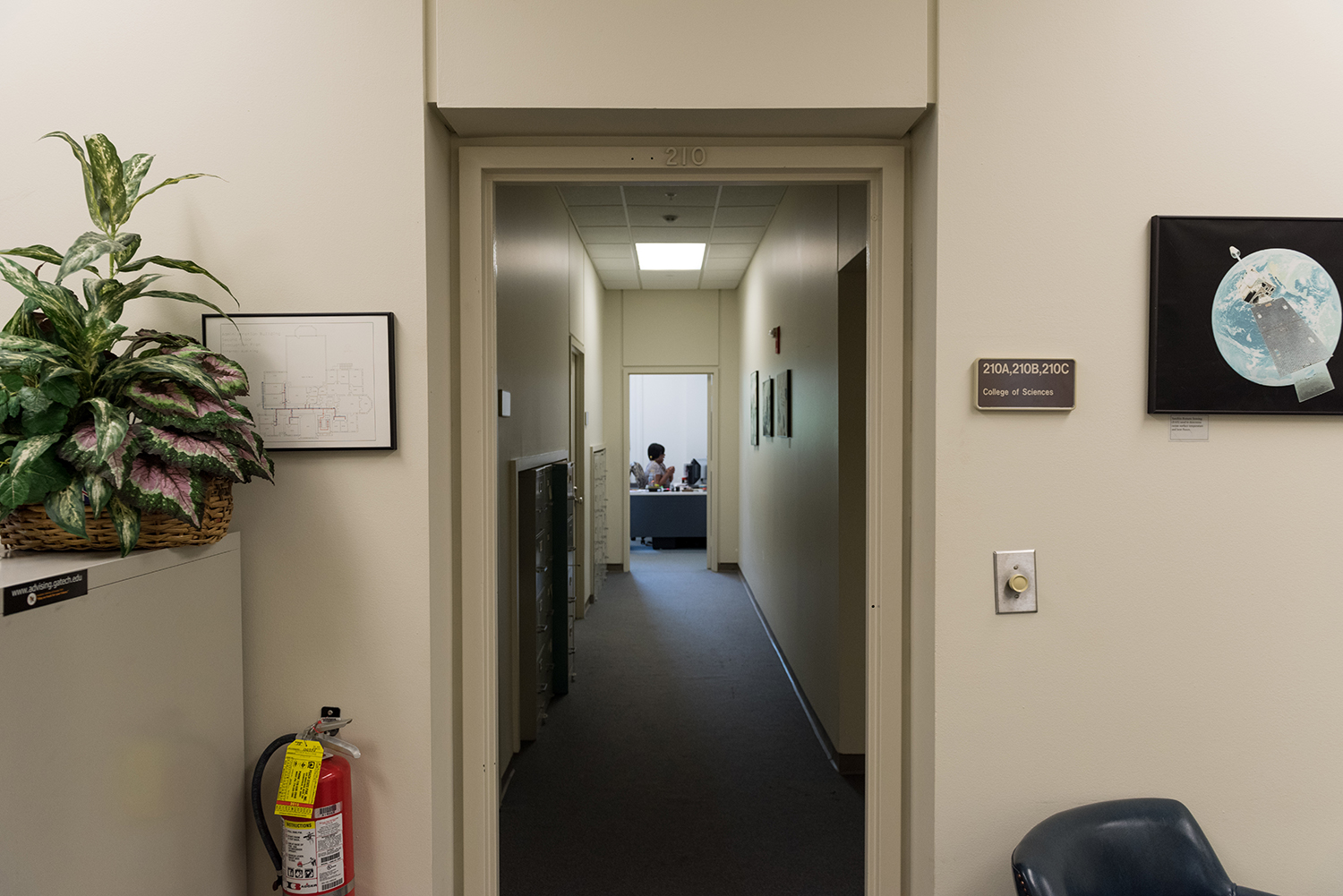 Offices in the old College of Sciences space