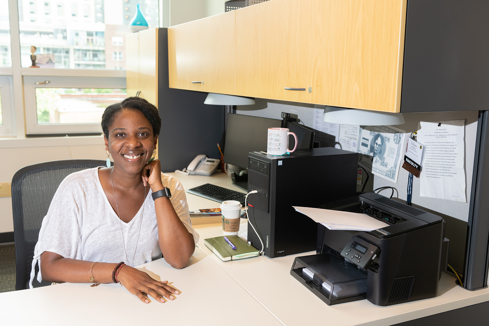 tiffany johnson in her office