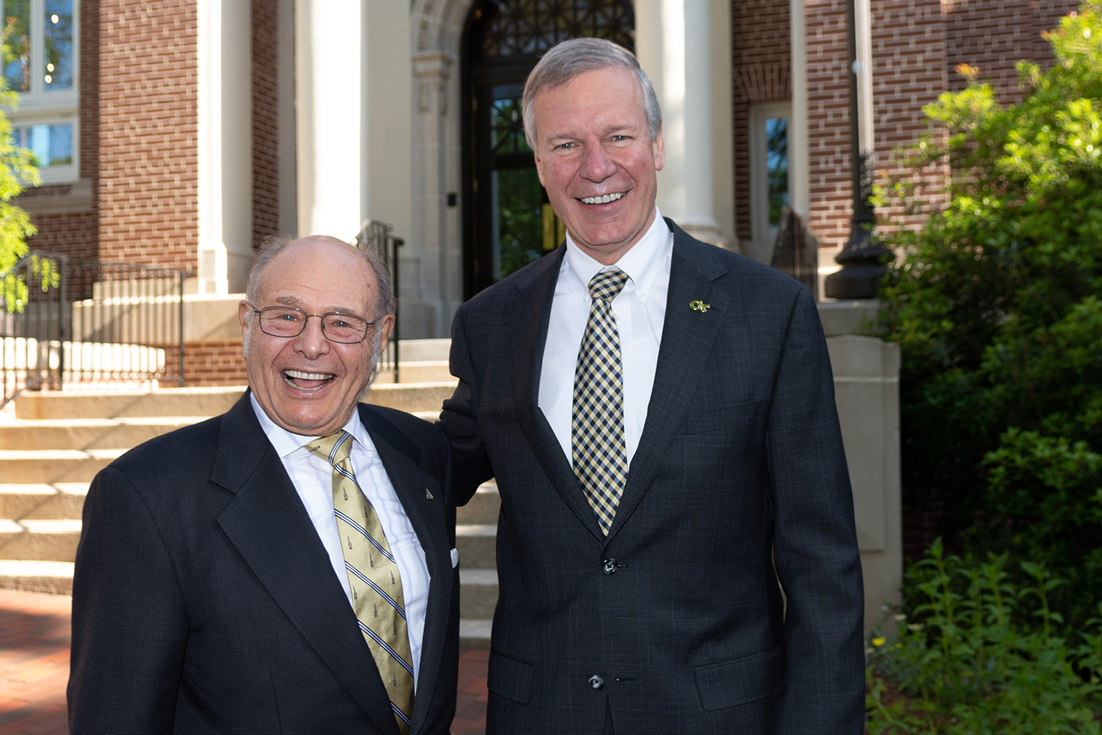 Ernie Scheller, Jr. with President Peterson