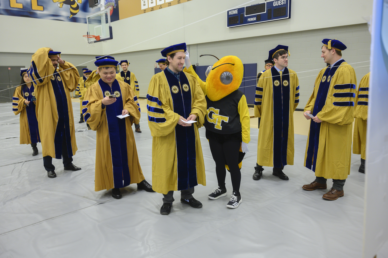 Buzz at doctoral ceremony