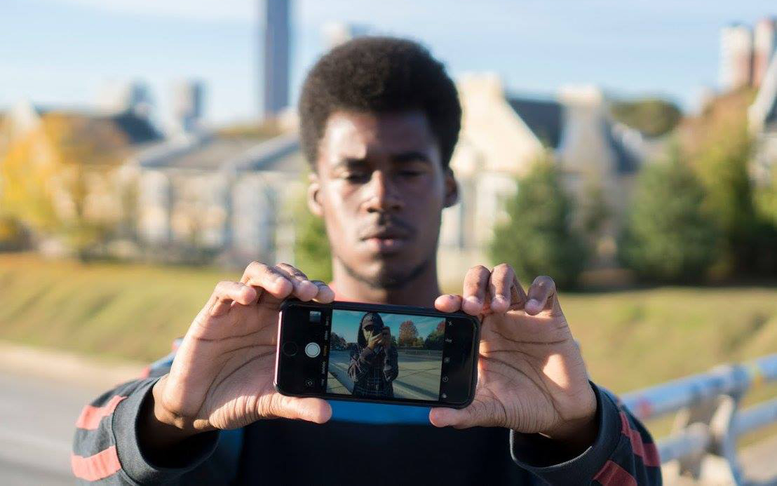 rashad isaac on jackson street bridge