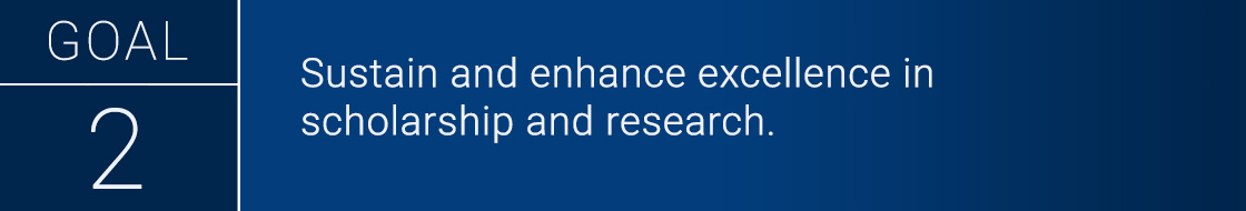 Goal Two - Sustain and enhnace excellence in scholarship and research.