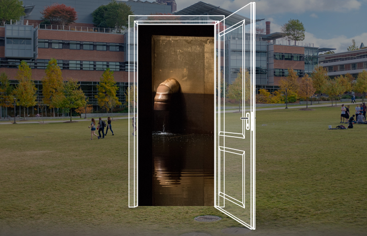 photo - door with gargoyle