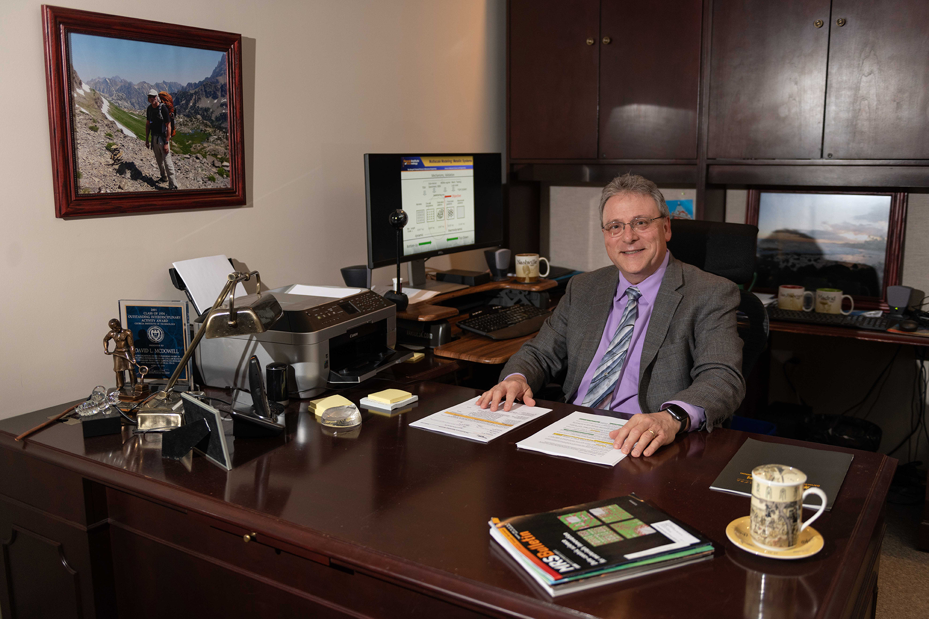 mcdowell in his office on 10th street