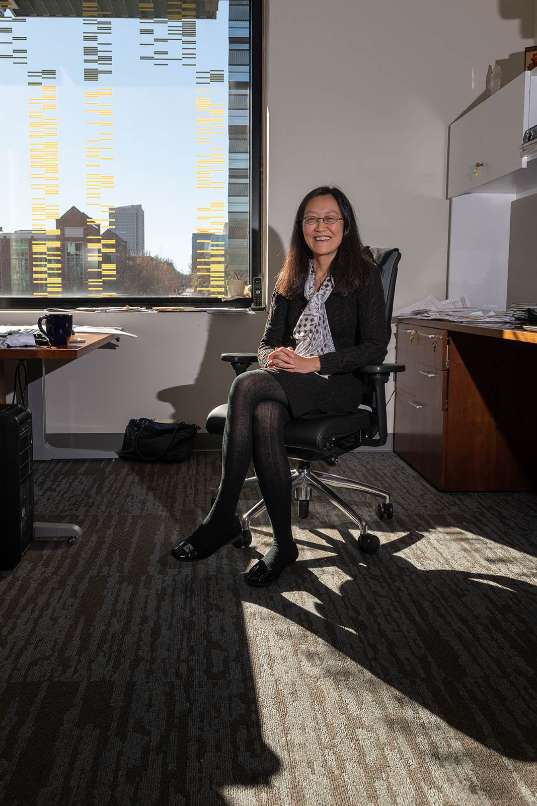 hang lu in her office