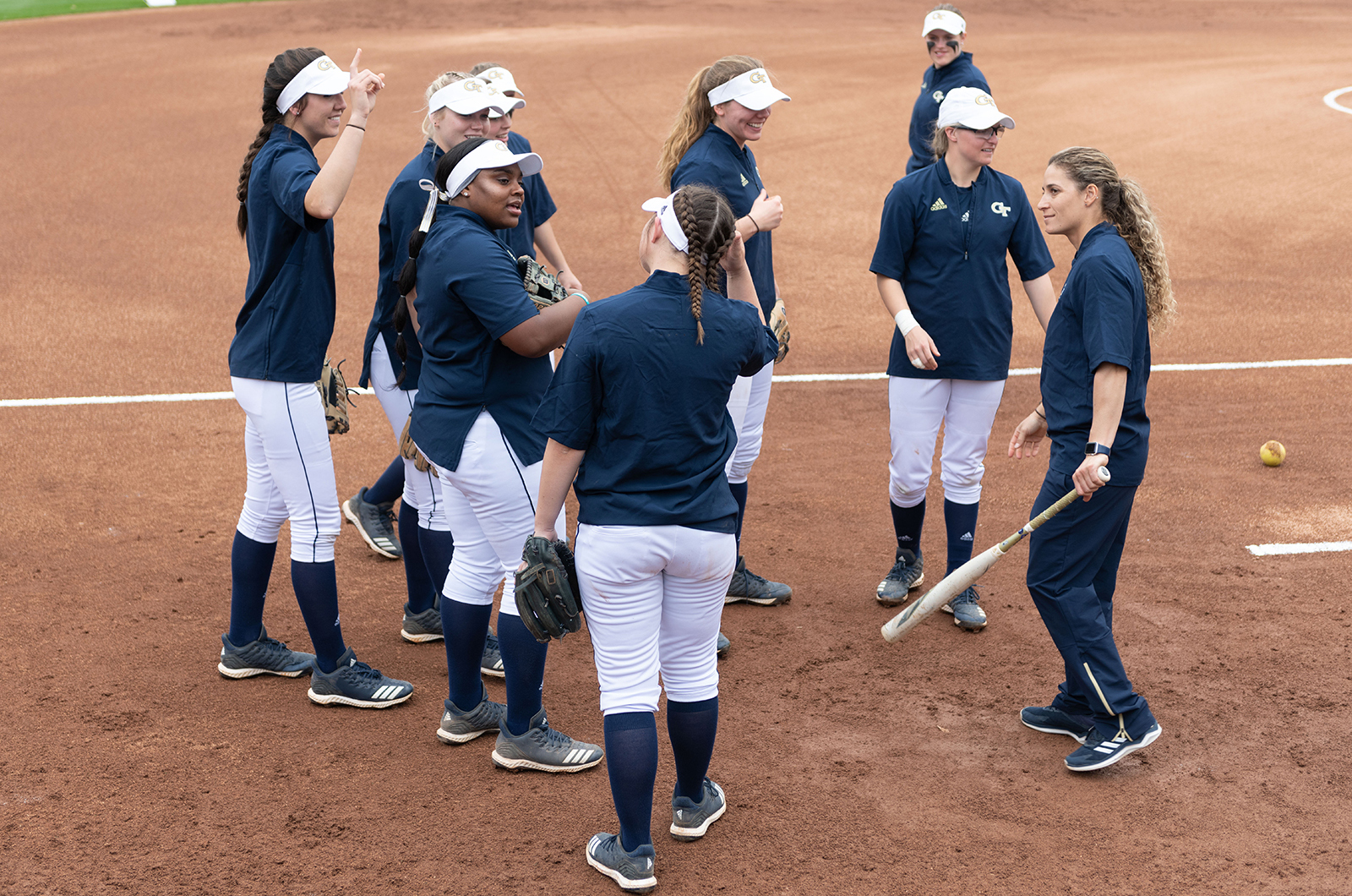 morales and softball team