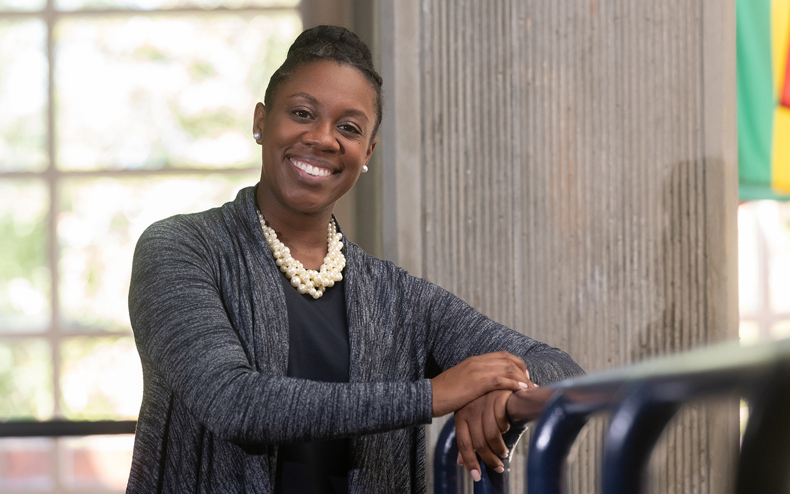 bonnie taylor in the smithgall student services building