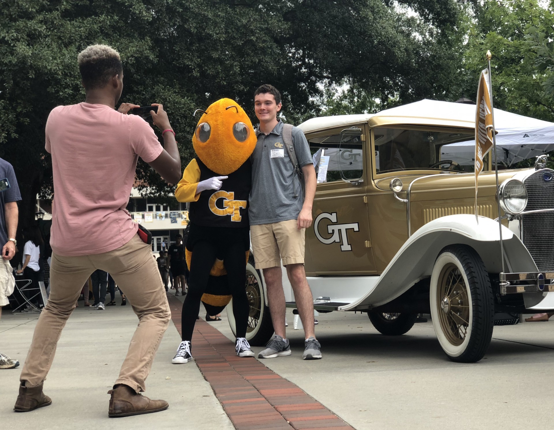 aaron young takes a photo