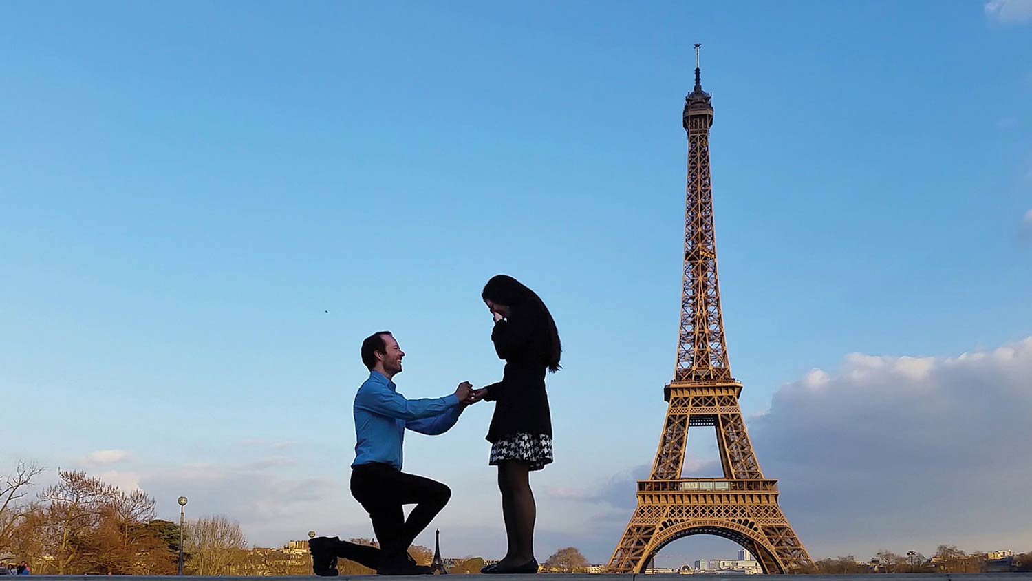 Proposing in Paris, France