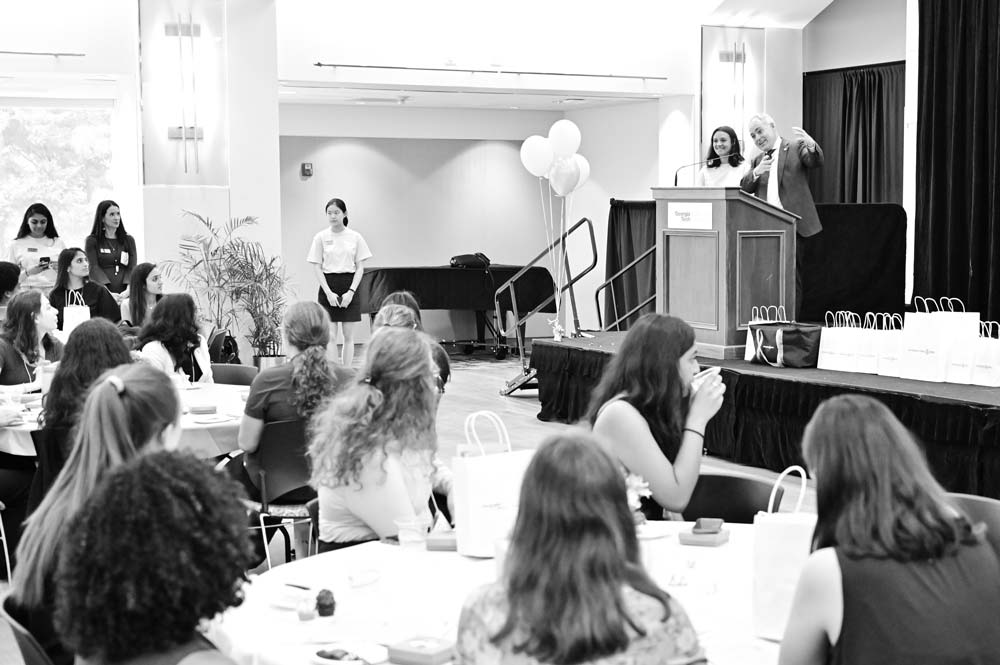 President Cabrera on stage 