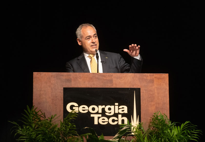 Dr Cabrera speaking at the Ferst center