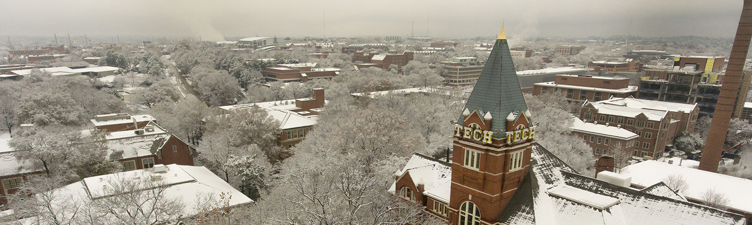 Georgia Tech in the snow