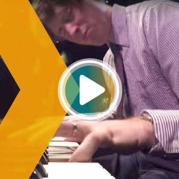 Mike Winters playing piano