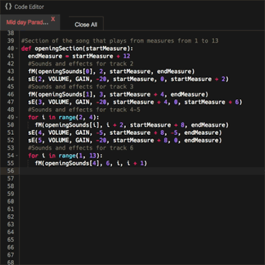 The student writes code directly in the App