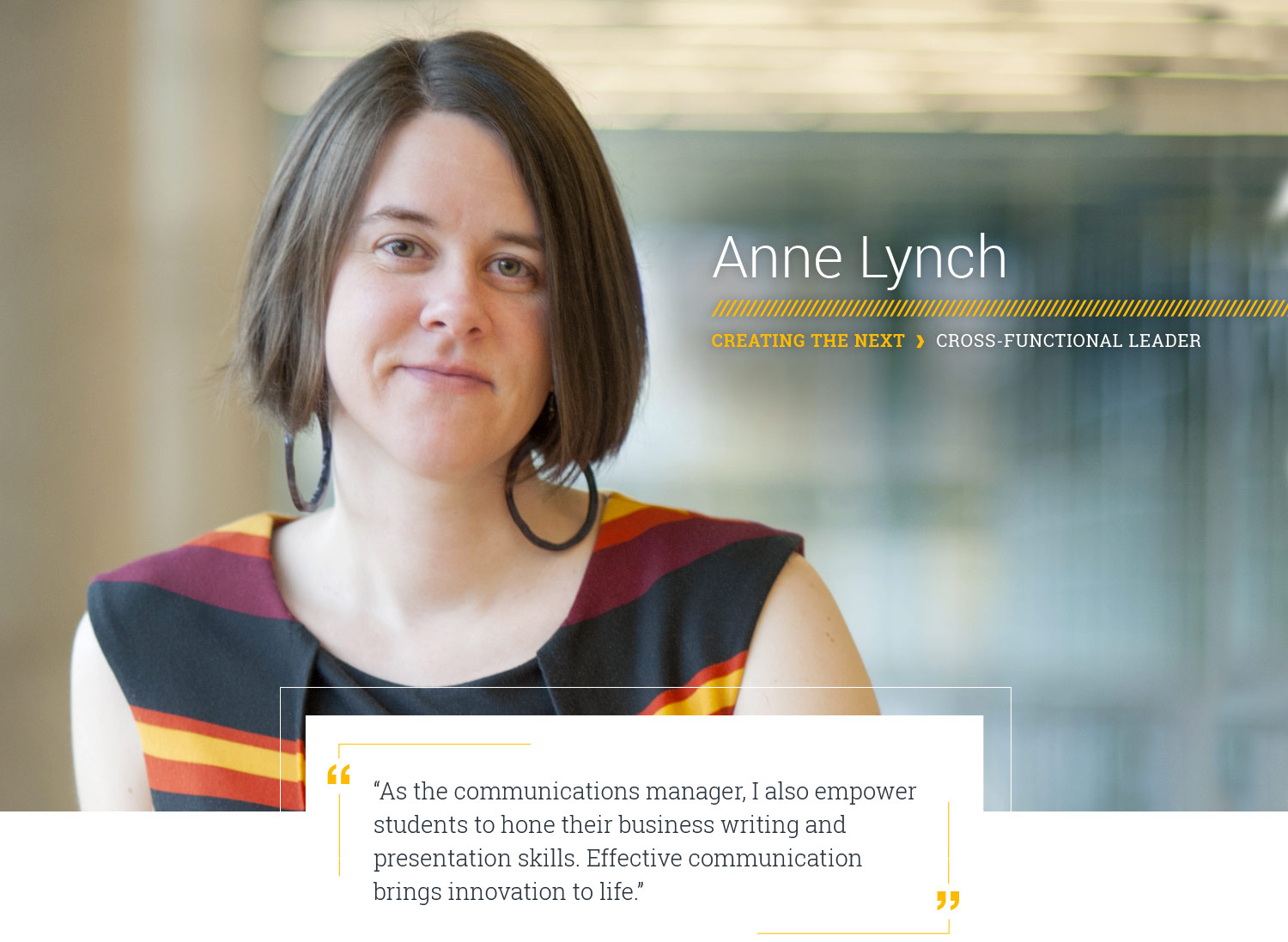 A portrait of Ann Lynch