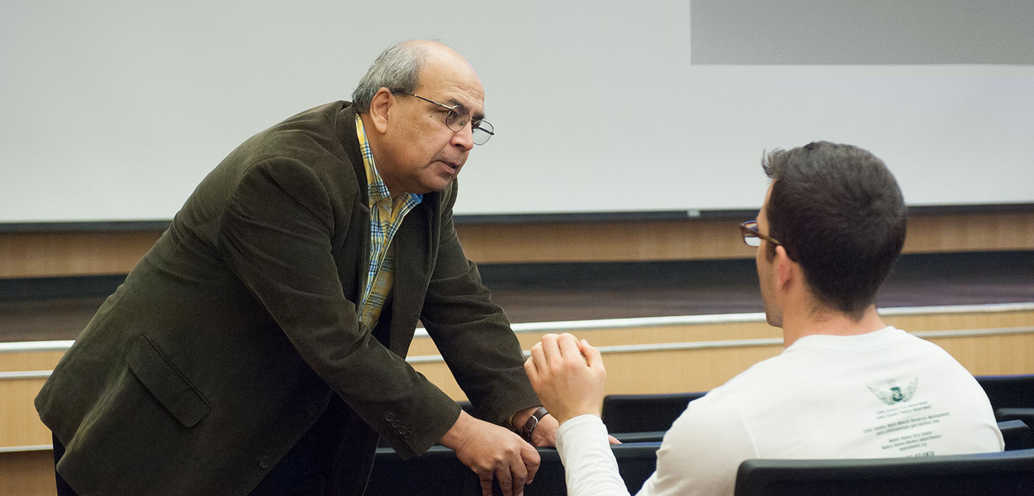 photo: Ashok Goel with student