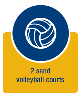two sand volley ball courts