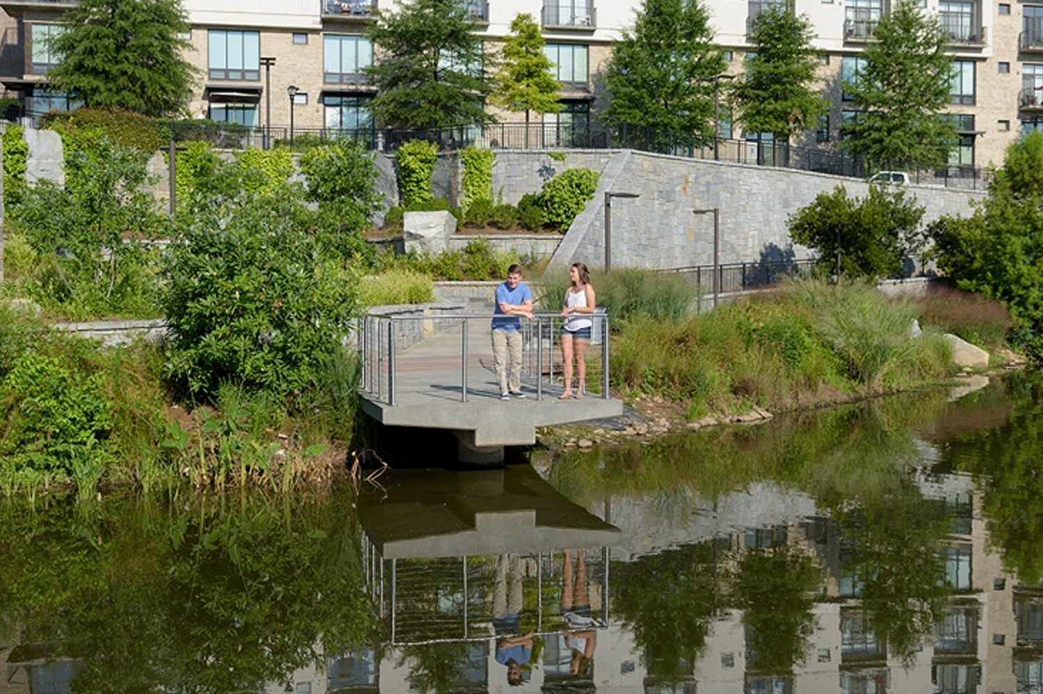 Students at Historic Fourth Ward Park in Atlanta