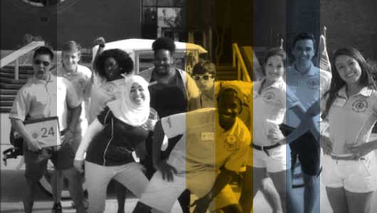 photo - group of tech students posing for picture