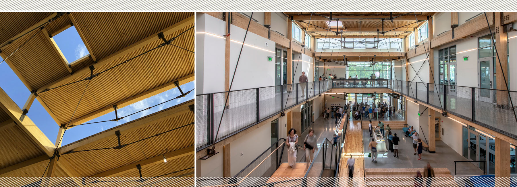 Kendeda Living Building exterior and interior atrium photos